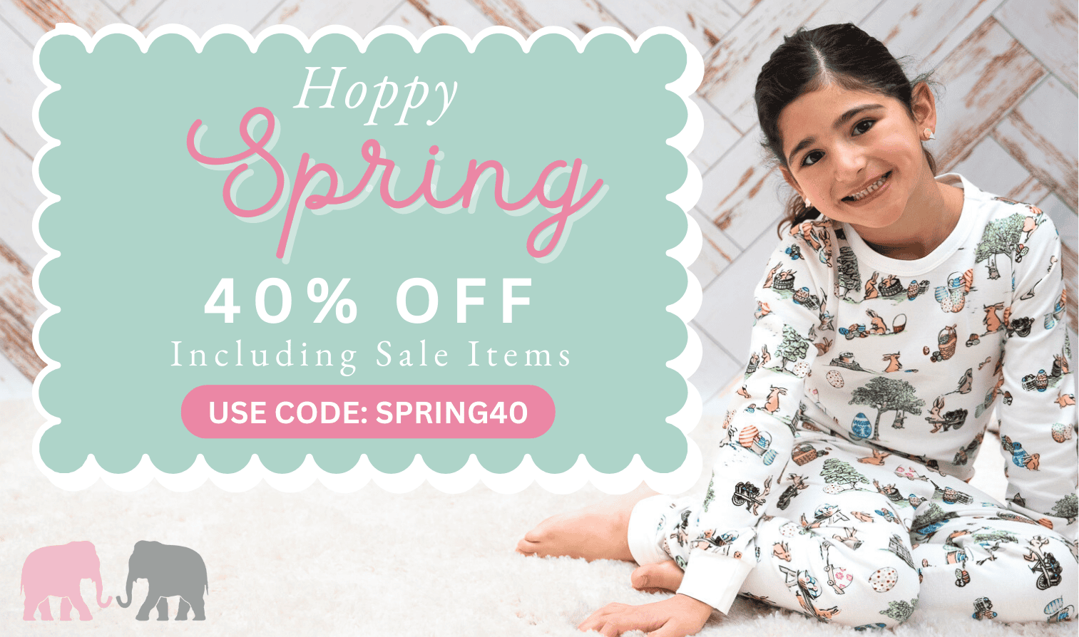 Hoppy Spring! Use Coupon Code SPRING40 to save 40% off your entire purchase including sale items.